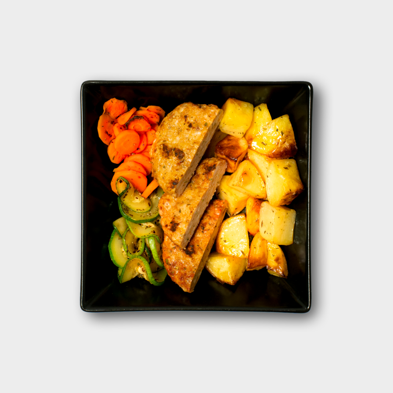 BURGER DI TACCHINO ARROSTO E PATATE AL FORNO