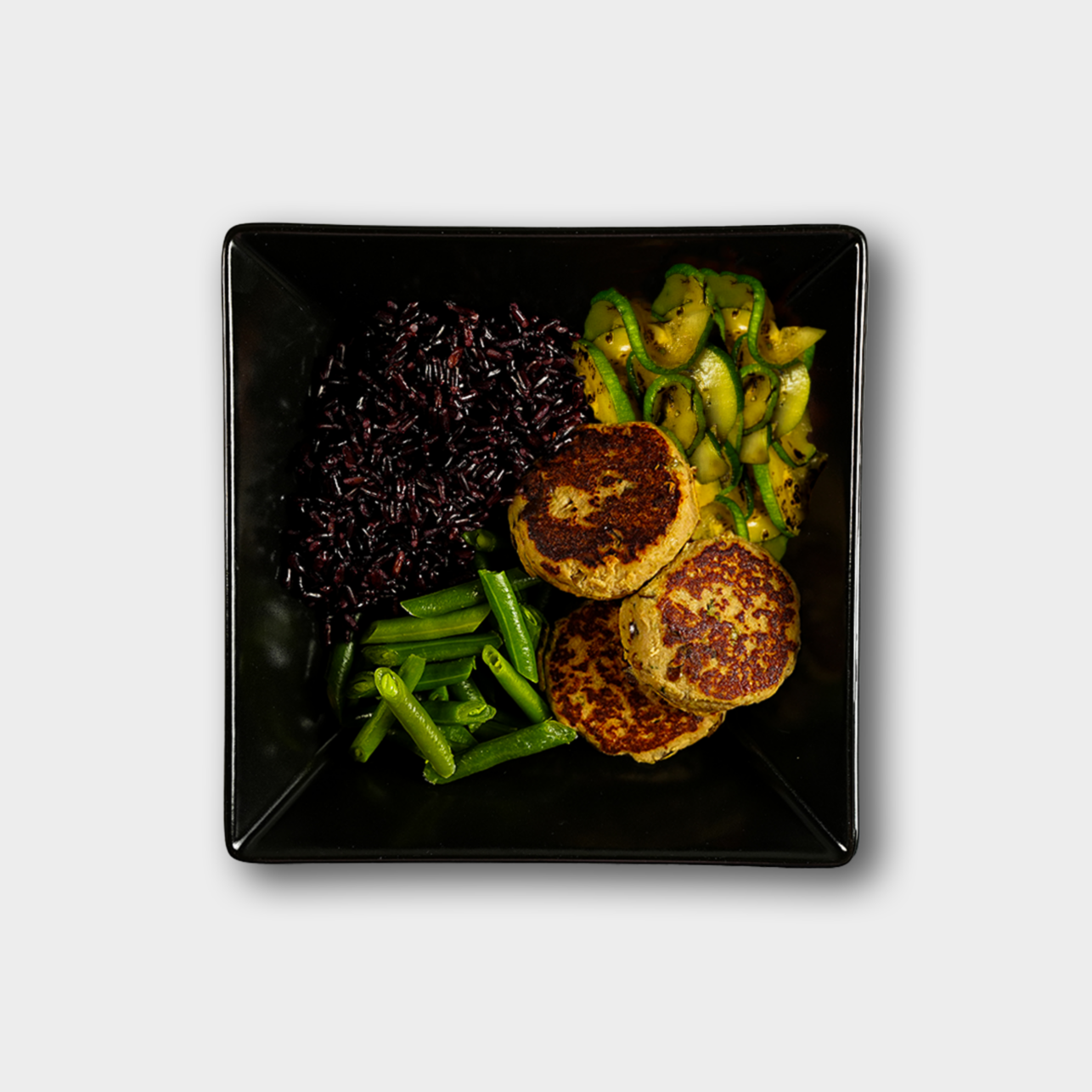 POLPETTE VEGETALI DI ZUCCHINE E RISO VENERE